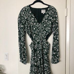 Privacy Please Green Floral Dress